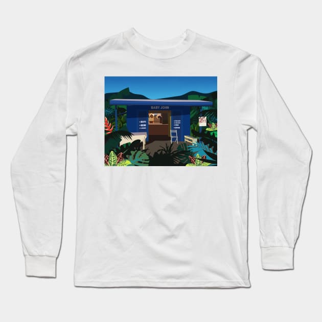 Shop at Dusk Long Sleeve T-Shirt by nicholashugginsdesign